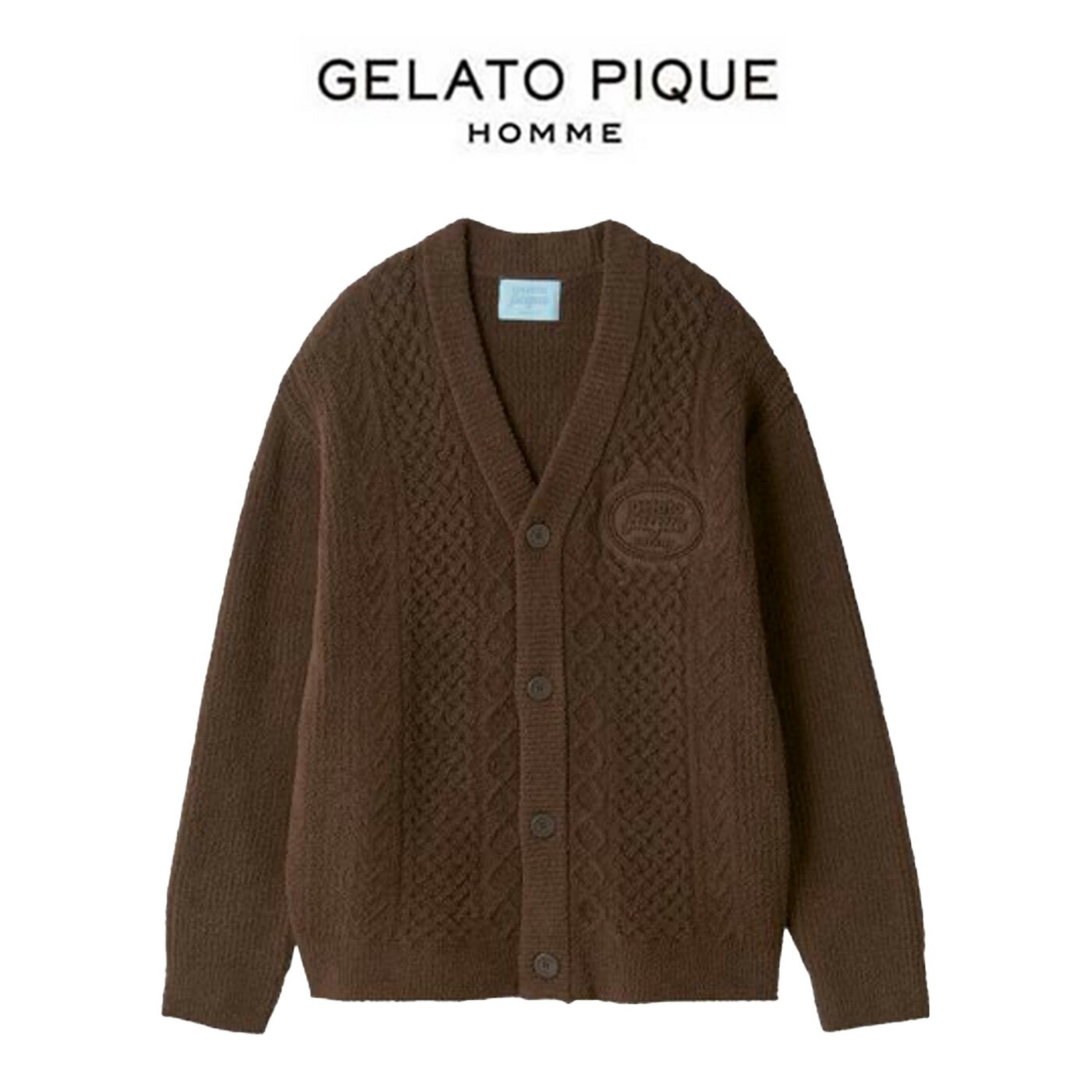 ジェラートピケ オム GELATO PIQUE HOMME Valentine アランカーディガン pmnt261049 メンズ バレンタイン 部屋着 ルームウェア パジャマ ジェラピケ 2026春 ギフト プレゼントにおすすめ セレクトショップムー