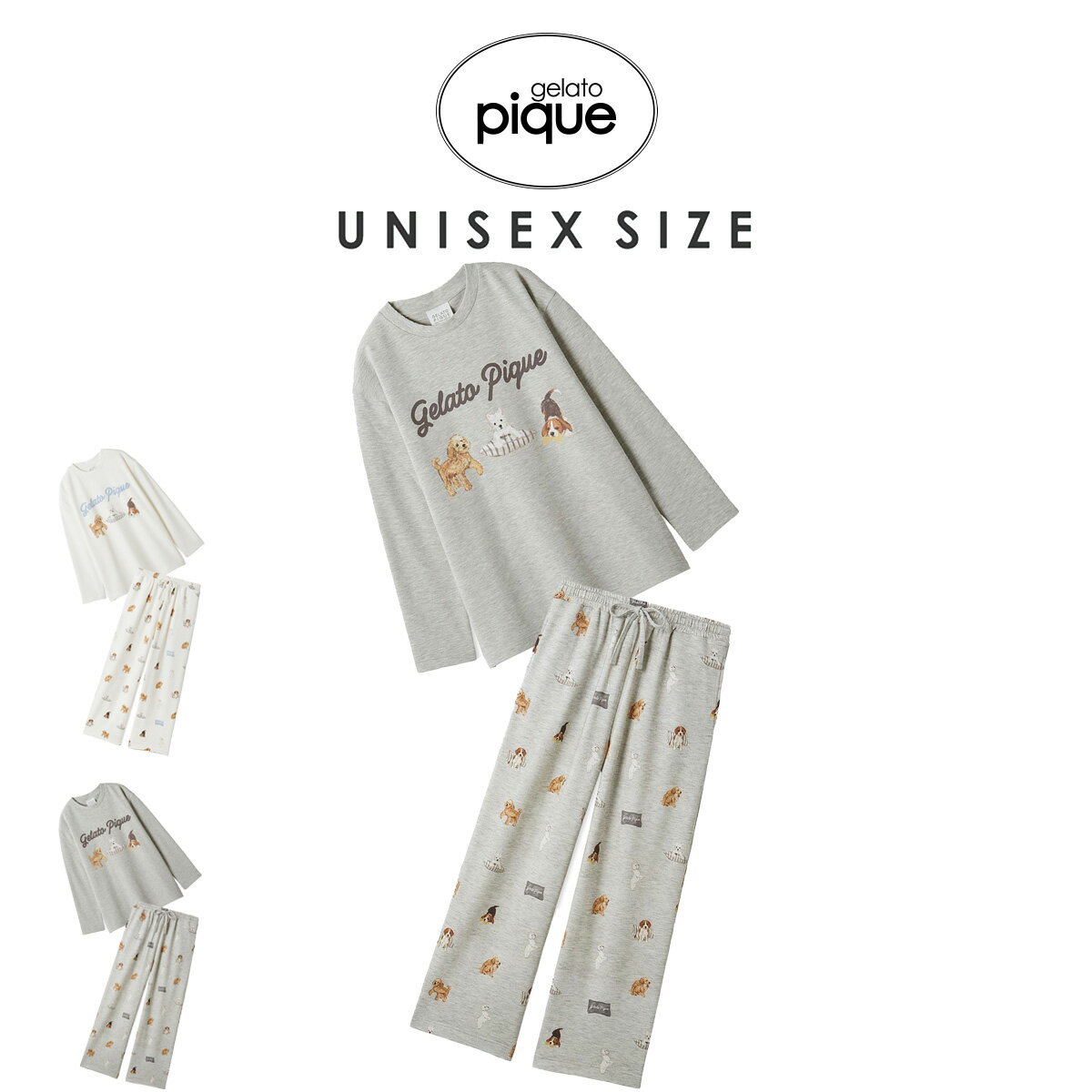 �����顼�ȥԥ� ��˥��å��� GELATO PIQUE UNISEX �ץ쥤�ե�DOG���ݥ���ȥ���T&���󥰥ѥ�� puct261250set pucp26...