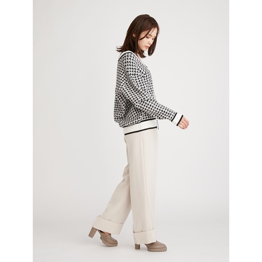 (SALE40%OFF) スナイデル SNIDEL ストレートタックパンツ swfp224200 レディース ボトムス フルレングス ロングパンツ ストレッチ セール