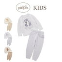 ジェラートピケ キッズ gelato pique kids アニマルプルオーバ&ロングパンツセット pknt245448 ジェラピケ 子供服 部屋着 ルームウェ...