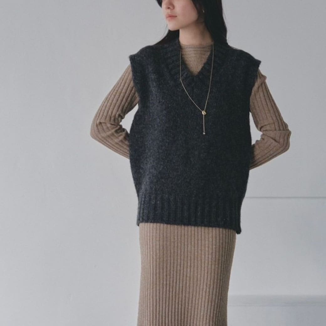 楽天セレクトショップ　ムーTODAYFUL トゥデイフル Mottle Yarn Knit Vest モトルヤーンニットベスト 12320516 レディース トップス 吉田怜香