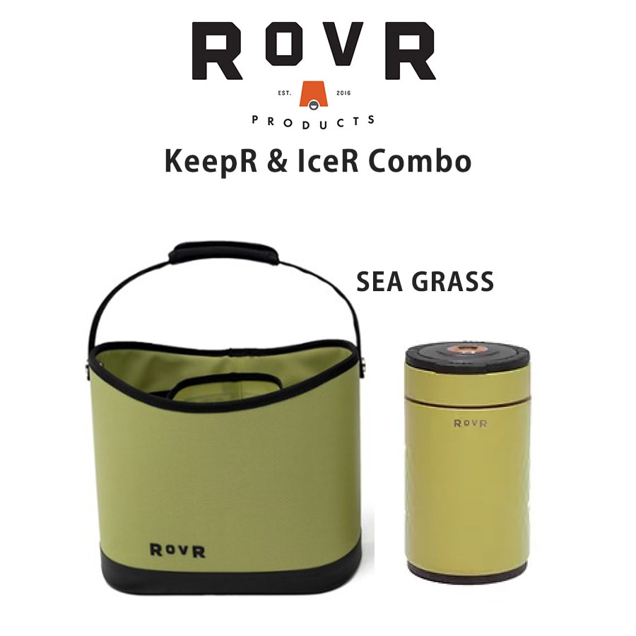 楽天セレクトショップ　ムーSALE40％OFF ROVR PRODUCTS （ローバー プロダクツ） KeepR & IceR Combo キーパー&アイサー Sea Grass ドリンクバスケット ホームパーティー ビーチサイド BBQ バーベキュー アウトドア キャンプ お酒収納