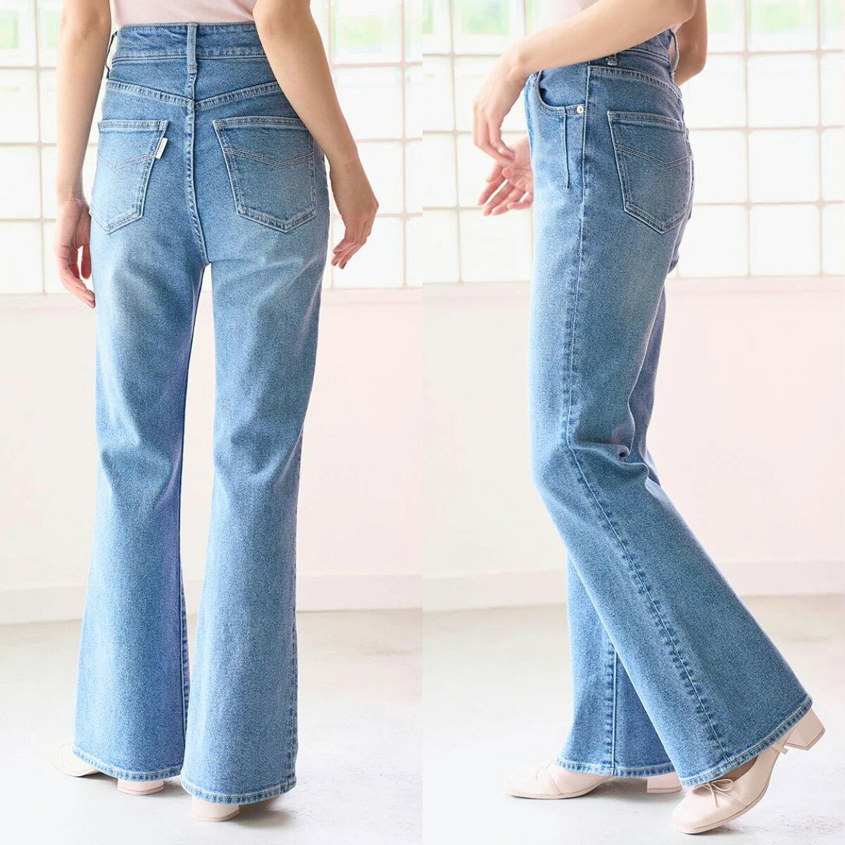 スナイデル SNIDEL STYLE UP PANTS フレアパンツ swfp263320 レディース デニムパンツ ロングパンツ 美脚 2026秋 muselect-10112135 セレクトショップ ムー サンプル画像2