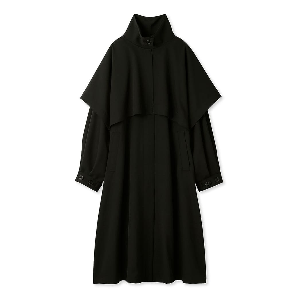 (SALE50%OFF) エミ アトリエ emmi atelier 3WAYレイヤードトレンチコート 13wfc234032 レディース アウター ケープポンチョ ハイネックジャケット セット デイリーユース タウンユース カジュアル 羽織り冬(SALE2026)