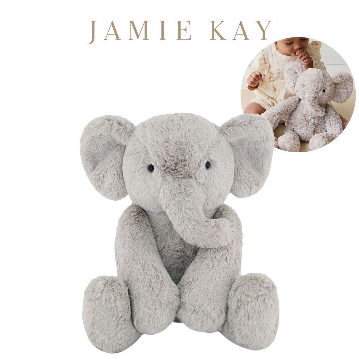 JAMIE KAY(ジェイミーケイ) Olive the Elephant jblg259025 ぬいぐるみ おもちゃ BABY 赤ちゃん ギフト プレゼント