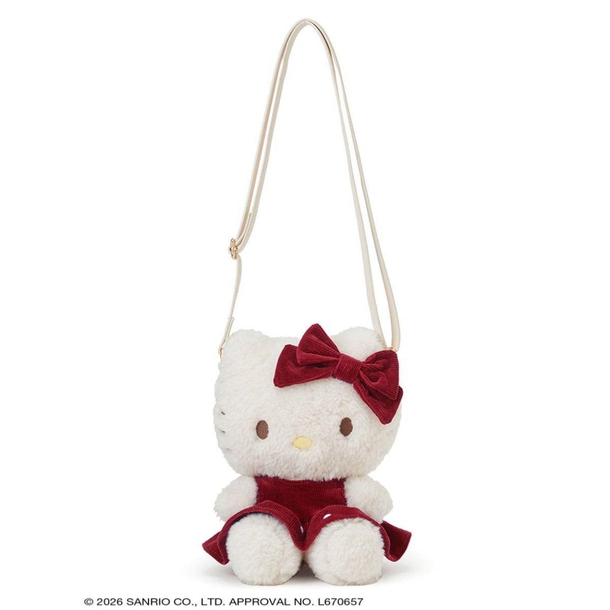 (スーパーSALEポイント最大10倍)ジェイミーケイ JAMIE KAY HELLO KITTY ぬいぐるみボアポシェット jkgb264950 KIDS ハローキティ コラボ ショルダーバッグ 子供用 BAG 鞄 2026秋 プレゼントにおすすめ セレクトショップムー【P10】