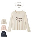 ジェラートピケ gelato pique 接触冷感 レーヨンロゴロンT pwct252244 ジェラピケ ルームウェア パジャマ 部屋着 レディース 2025夏...