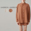 SALE40%OFF アンダーソンアンダーソン UNDERSON UNDERSON × nee meeコラボシャツ uuufb231193 レディース 長袖 ルームウェア 部屋着 普段着 デイリーユース ギフト リラックスシルエット 和紙 セレクトショップムー 母の日