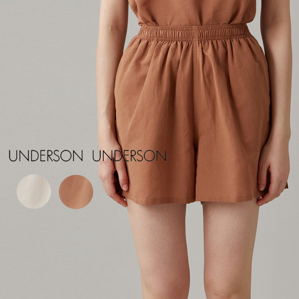 SALE40%OFF アンダーソンアンダーソン UNDERSON UNDERSON × nee meeコラボショートパンツ【ウィメンズ】uuufp231194 レディース ルームウェア 部屋着 パジャマ 普段着 デイリーユース セレクトショップムー 母の日