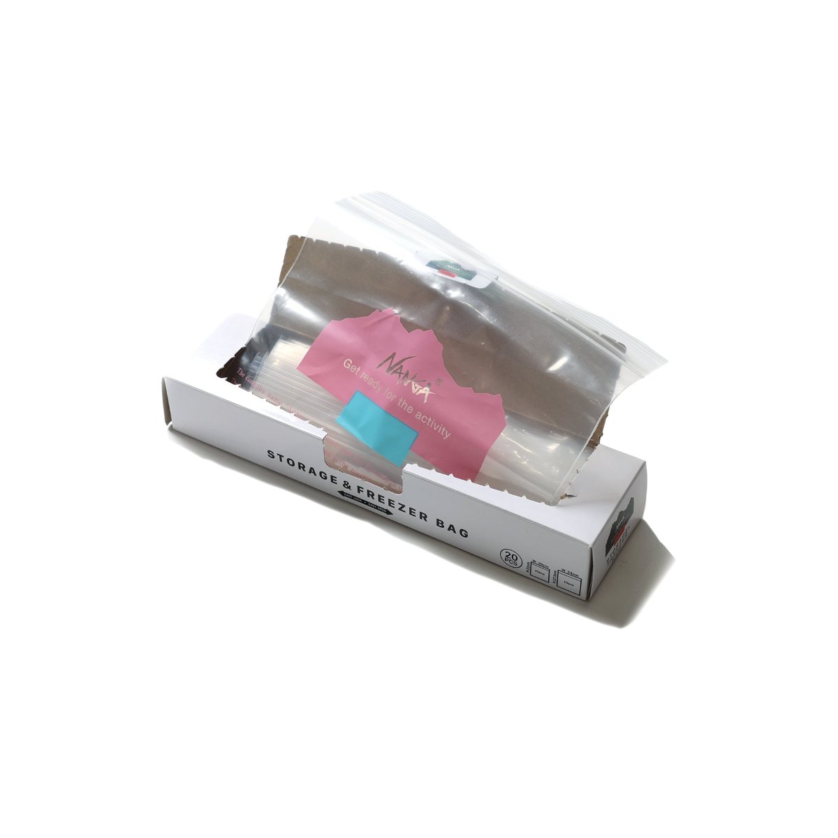 NANGA ナンガ STORAGE AND FREEZER BAG (M/L) ストレージ アンド フリーザー バッグ (M/L) ジッパー付き保存袋 チャック付き 密封 日常使い アウトドア キャンプ ギフトにおすすめ