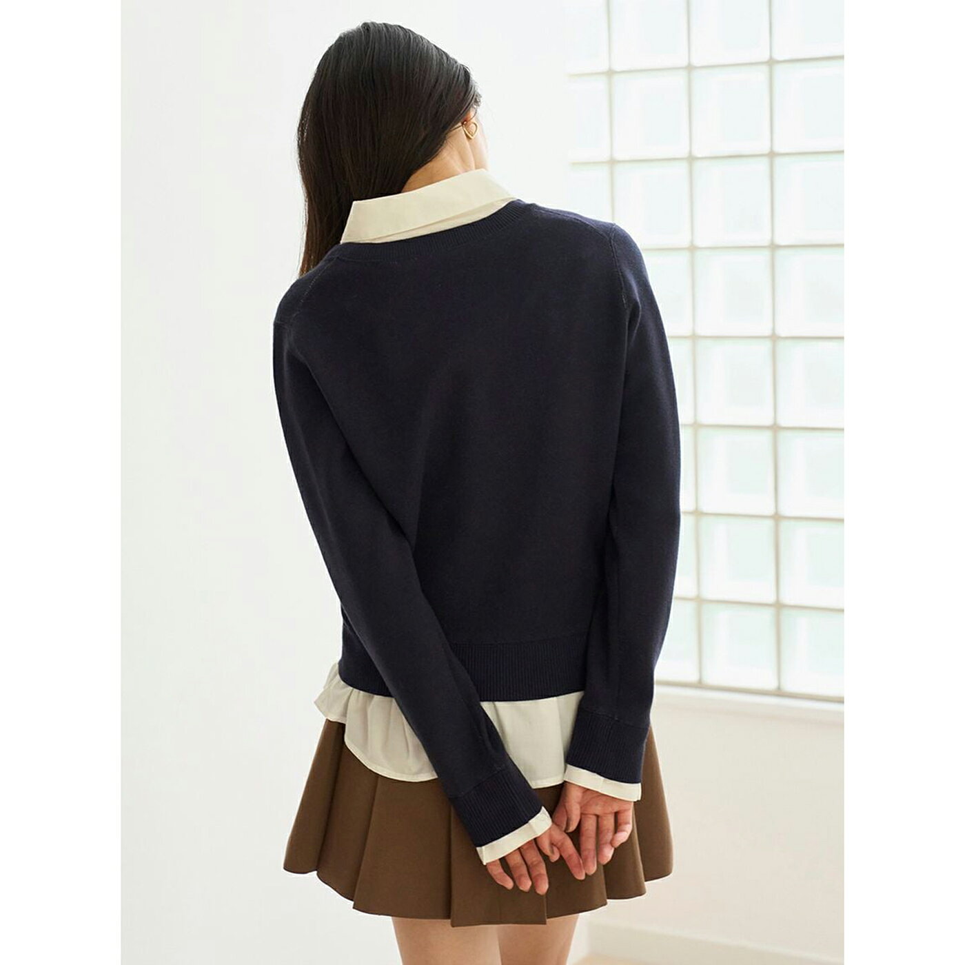 SALE50%OFF スナイデル SNIDEL シャツドッキングジャガードニットプルオーバー swnt254226 レディース トップス 長袖 muselect-10109892 セレクトショップ ムー サンプル画像3