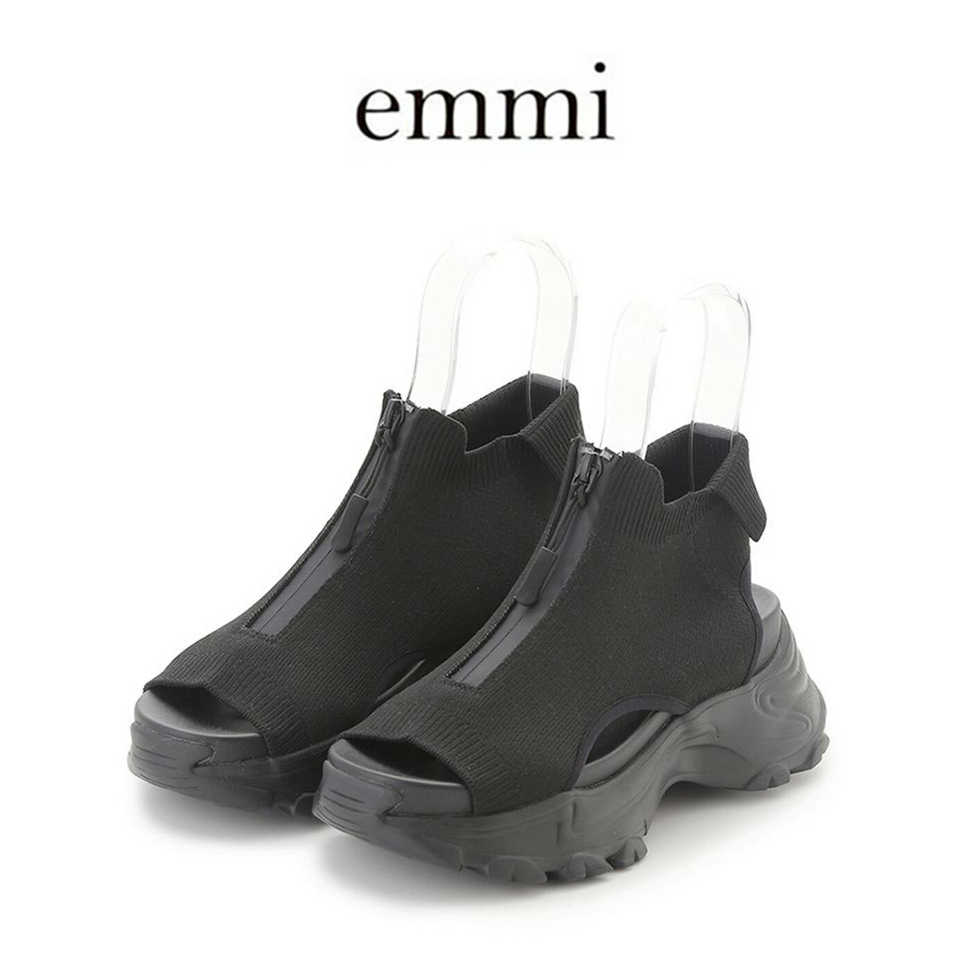 (10日限定ポイント最大10倍)エミ アトリエ emmi atelier eco ニットサンダル 13wgs252501 レディース スニーカー シューズ 厚底 スポーティ 2025夏【P10】のサムネイル