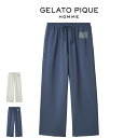 ジェラートピケ オム GELATO PIQUE HOMME ピケロゴロングパンツ pmcp251985 メンズ ルームウェア 部屋着 パジャマ 2025春 ギフ...
