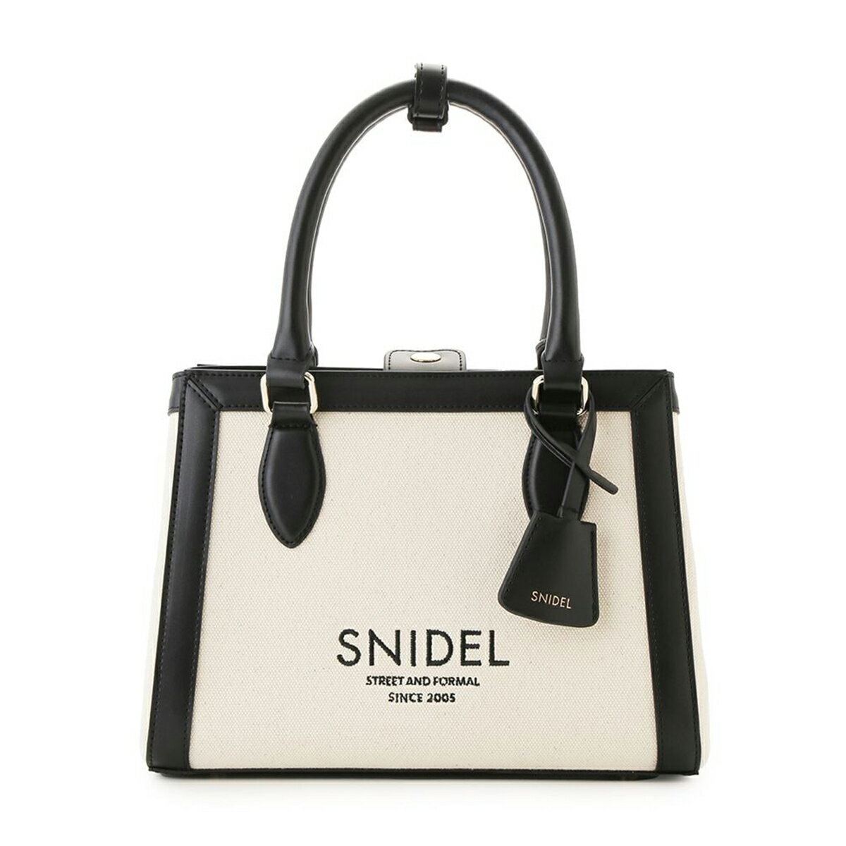 SNIDEL スナイデル バリエロゴバッグ swgb261648 レディース BAG ハンドバッグ ショルダーバッグ キャンパス生地 刺繍 2026春 セレクトショップムー
