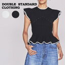 SALE40 OFF DOUBLE STANDARD CLOTHING ダブルスタンダードクロージング DSC / バイカラーニットトップス 0209150233 レディース ダブスタ冬 フリル モード 女性らしいライン 立体的 セレクトショップムー