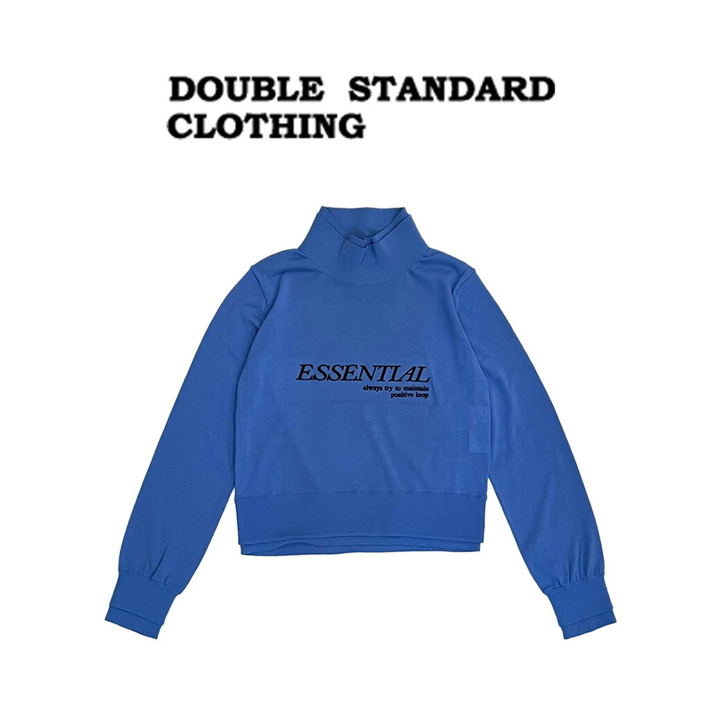 ダブルスタンダードクロージング DOUBLE STANDARD CLOTHING ダブスタ ESSENTIAL / リブハイネックショートトップス 2509180233 レディース ダブスタ トップス ロングTシャツ ロンT シンプル ショート丈 フィット感 コットン フロッキープリント 2023秋 2023autumn 【商品キーワード】 ★ダブルスタンダード トップス★ メーカー希望小売価格はメーカー商品タグに基づいて掲載していますダブルスタンダード DOUBLE STANDARD CLOTHING ESSENTIAL / リブハイネックショートトップス 2509180233 ■素　材■ コットン56% ポリエステル44% ■サイズ■ サイズ36：着丈44 身幅39.5 肩幅33 袖丈54 サイズ38：着丈46 身幅41.5 肩幅34.5 袖丈55.5 ※サイズ表記について商品によって同サイズや同色等であっても各商品毎に誤差がある為、 サイズ表記はあくまでも目安としてご参照ください。 ■　色　■ BLU(ブルー)B ■詳　細■ フィット感のある薄手のニットトップス。リサイクル原料を使用したサステナブルコットン素材を使用しています。 フロントにはフロッキープイントのロゴを施し、鮮やかなロゴカラーと柔らかなボディ生地のコントラストを表現。 ミニマルなショート丈なのでコーディネートしやすいのもうれしいポイント。 ネック、袖口、裾部分はシングルリブを二重にし、重ね着風のデザインにしています。 ※商品画像はサンプルのため、デザイン、素材(混率等)、 色味やサイズ等の仕様に変更がある場合がございますので、予めご了承ください。 ■他にも■ 【DOUBLE STANDARD CLOTHING】の商品一覧はコチラ 【トップス】アイテム一覧はコチラ 【カットソー】アイテム一覧はコチラ 【ギフトラッピング】はコチラ