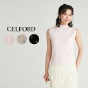 SALE40 OFF CELFORD セルフォード 袋ジャガードニットプルオーバー cwnt234014 レディース トップス冬 ハイネック ノースリーブ アンサンブル デート お食事会 ロゴドット セレクトショップムー