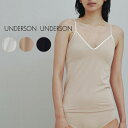 UNDERSON UNDERSON アンダーソンアンダーソン バックオープンキャミソールカップ付 uuwct239150 レディース Vカット 美シルエット 和紙使用 ノンワイヤー 薄手 伸縮性 ベア天竺 肌に優しい プレゼント セレクトショップムー