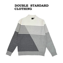 SALE30%OFF ダブルスタンダードクロージングヒム DOUBLE STANDARD CLOTHING D/him SNOWY 配色デザインニット 0709020231 ディーヒム メンズ トップス