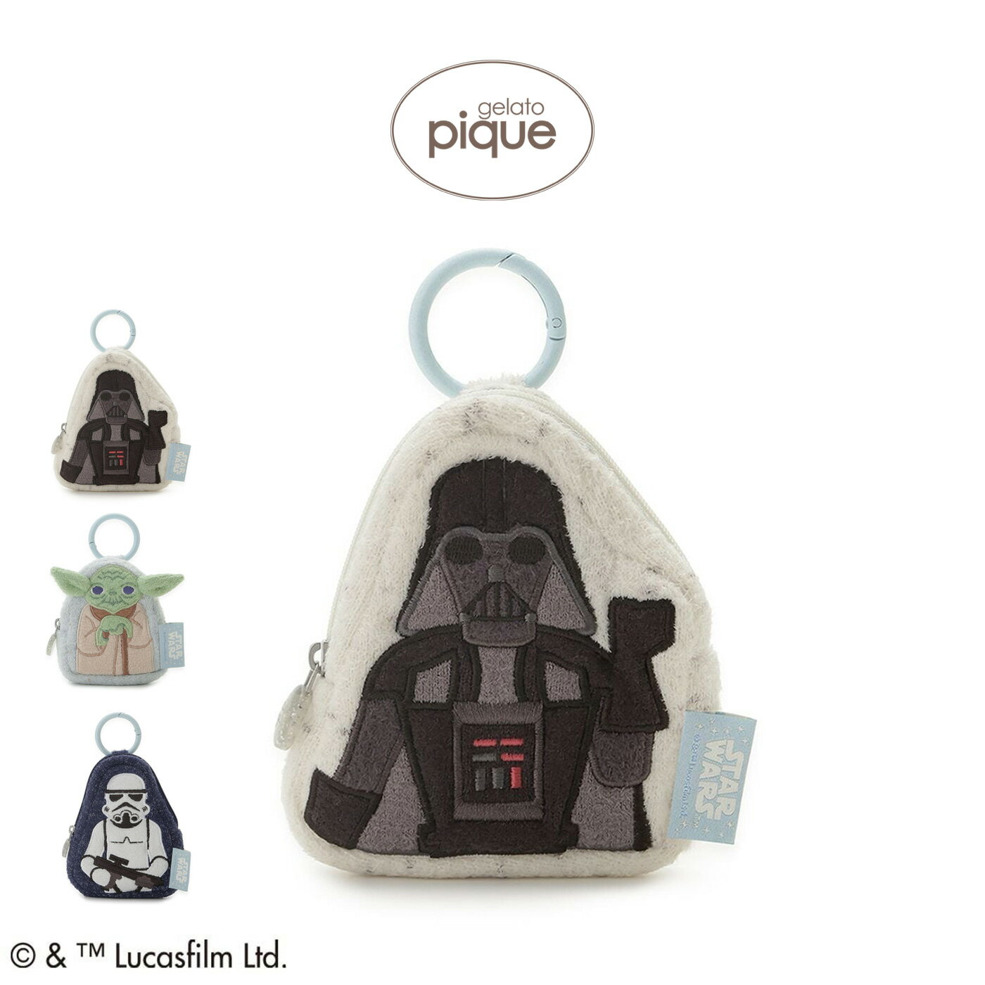 Rakuten - (6月5日販売開始)ジェラートピケ gelato pique STAR WARS チャームポーチ pwgb262516 スターウォーズ コラボ ジェラピケ 小物ポーチ メイクポーチ コスメポーチ 小物入れ レディース