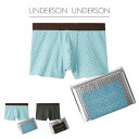 UNDERSON UNDERSON アンダーソンアンダーソン ハートヘムシームレスボクサーパンツ uumgg251051 メンズ 男性用 下着 シンプル 和紙 通気性 滑らか 薄手 伸縮性 ギフト プレゼント【P10】