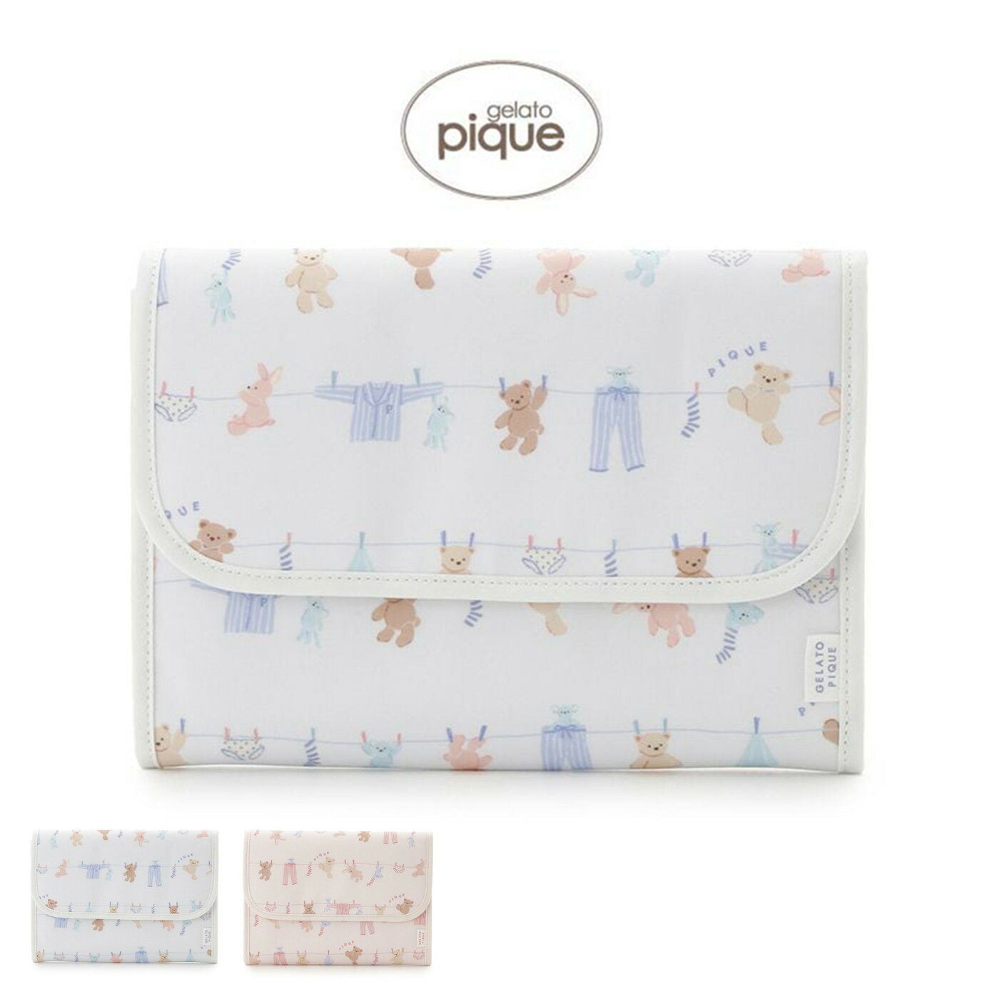 ジェラートピケ gelato pique ウォッシングアニマル柄母子手帳ケースM ppgb261711 ジェラピケ ママグッズ 抗菌防臭 健康保険証 診察券入 収納ケース 出産祝い 2026春 ギフト プレゼント セレクトショップムー