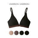 UNDERSON UNDERSON アンダーソンアンダーソン ナロートライアングルブラトップ uuwgg239159 レディース 下着 パット入り インナー 吸水 速乾 消臭性 和紙使用 ナイトウェア ブランドロゴ入り ギフト セレクトショップムー