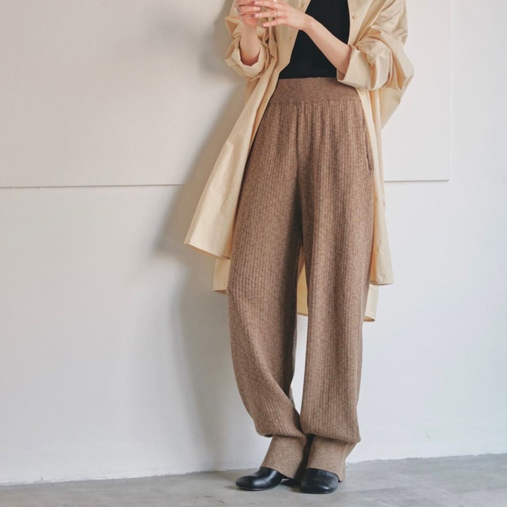 楽天セレクトショップ　ムーSALE40％OFF TODAYFUL トゥデイフル Easy Rib Knit Pants イージーリブニットパンツ 12320708 吉田怜香冬 レディース ボトムス パンツ