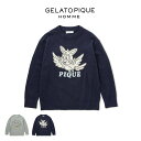 ジェラートピケ パジャマ メンズ GELATO PIQUE HOMME ジェラートピケ オム KOUSUKE SHIMIZU エアモコプルオーバー phnt241970 メンズ トップス 部屋着 ルームウェア パジャマ コラボ 軽い着心地 新生活 ギフト プレゼントにおすすめ 2024春 セレクトショップムー