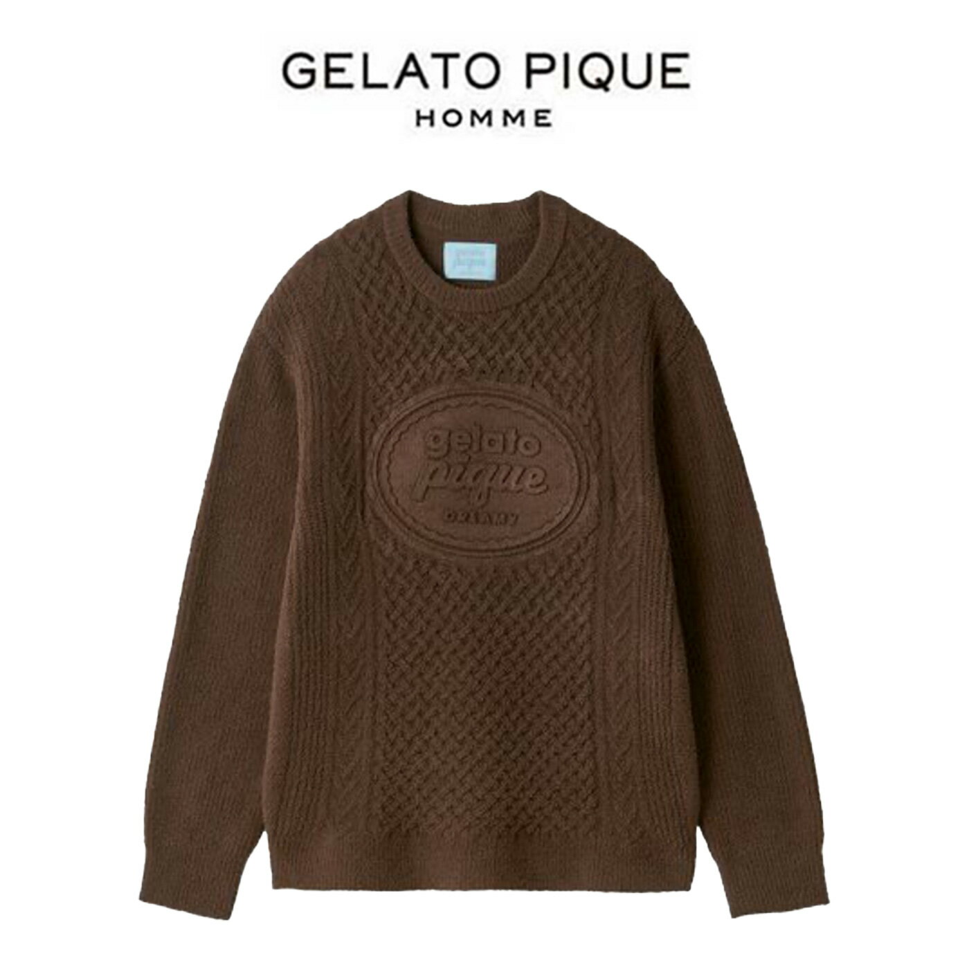 ジェラートピケ オム GELATO PIQUE HOMME Valentine アランプルオーバー pmnt261048 バレンタイン メンズ ルームウェア 部屋着 パジャマ 2026春 ギフト プレゼントにおすすめ セレクトショップムー