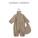 SALE40%OFF UNDERSON UNDERSON アンダーソンアンダーソン センター開きロンパース uubco204202 汗取りパット スタイ 3点SET ベビーワンピース 出産祝い プレゼントにおすすめ