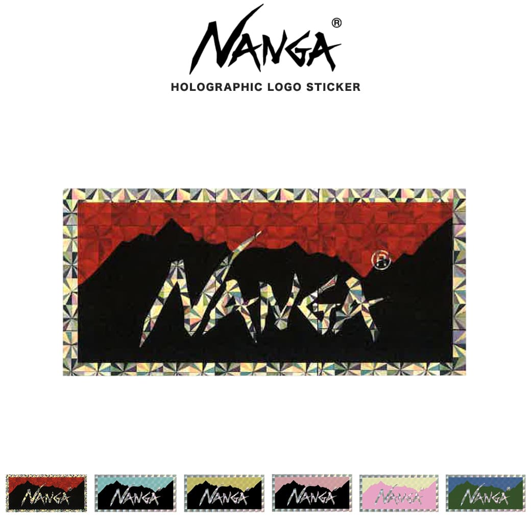 NANGA ナンガ HOLOGRAPHIC LOGO STICKER/ホログラフィック ロゴステッカー アウトドア キャンプ ホログ..