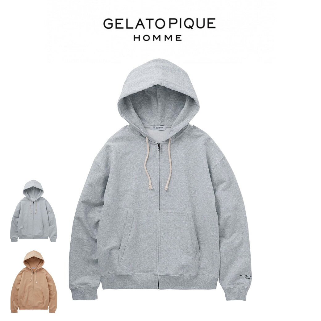 GELATO PIQUE HOMME ジェラートピケ オム 裏毛パーカー pmct241958 メンズ トップス 部屋着 ルームウェア パジャマ シンプル ギフト プレゼントにおすすめ 2024春 セレクトショップムー【S10】