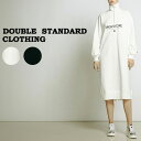 DOUBLE STANDARD CLOTHING ダブルスタンダードクロージング ESSENTIAL / ハーフジップロゴワンピース 2501191241 レディース ダブスタ カジュアル ロング丈 ヘヴィウェイト 裏毛 セレクトショップムー【P10】