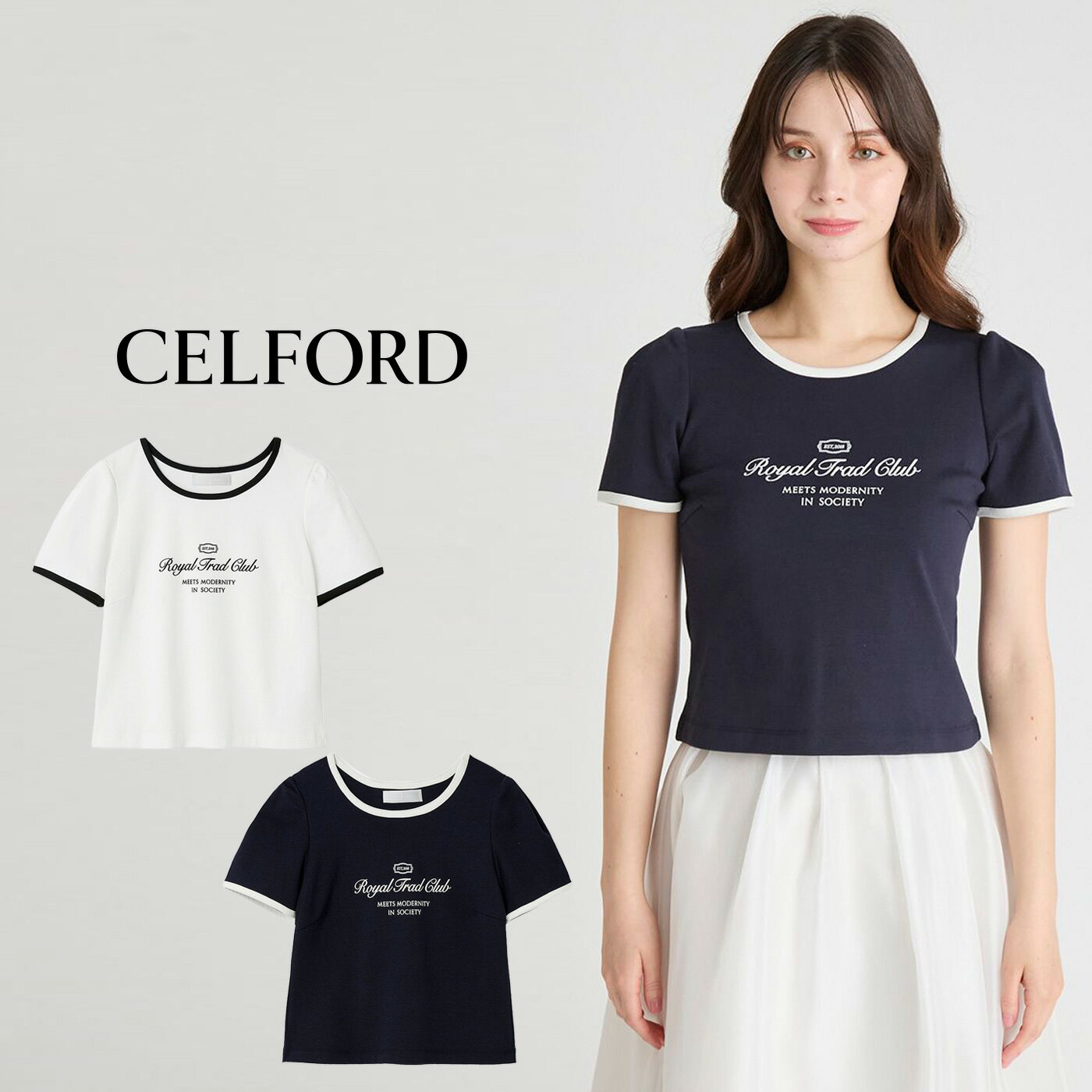 SALE50%OFF セルフォード CELFORD フロントロゴリンガーTシャツ cwct254129 レディース スポーティ トップス フェミニン【P10】