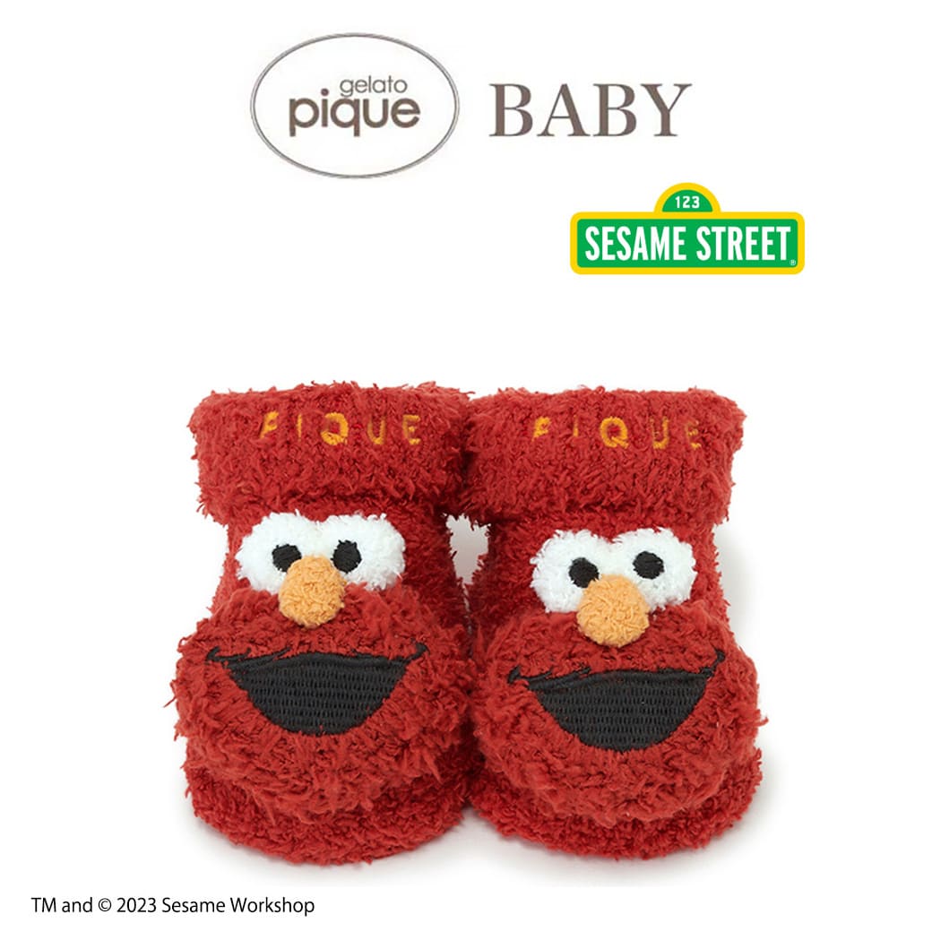 楽天セレクトショップ　ムーgelato pique ジェラートピケ （BABY） SESAME STREET エルモソックス pbgs235407 ベビー ジェラピケ 靴下 ルームウェア パジャマ 赤ちゃん セサミストリート コラボ 誕生日 出産祝い ギフトプレゼントにおすすめ セレクトショップムー【S10】