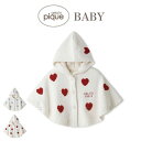 ジェラートピケ ベビー gelato pique BABY エアリーモコハートポンチョ pbnt254435 ジェラピケ 出産祝い 赤ちゃん 部屋着 ルームウェア 2025秋 ギフト プレゼント セレクトショップムー【P10】