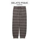 SALE30%OFF GELATO PIQUE HOMME ジェラートピケ オム ホットスムーズィーボーダーロングパンツ pmnp245103 メンズ ボトムス...