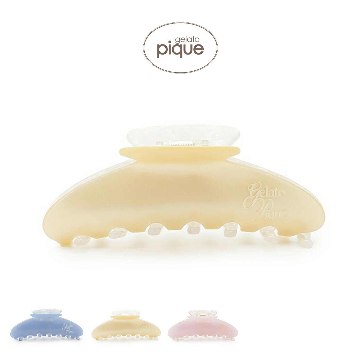 Rakuten - ジェラートピケ gelato pique バイカラーヘアクリップ pwga262618 ジェラピケ ヘアアクセサリー 小物 レディース ルームウェア 2026夏 プレゼント ギフトにおすすめ セレクトショップムー【P10】