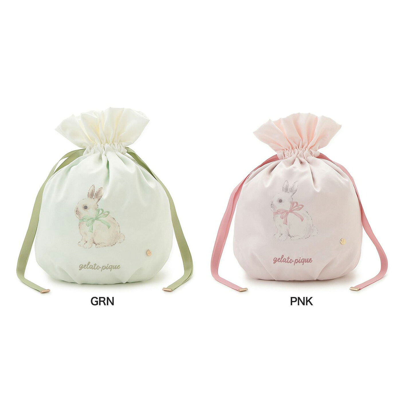 SALE20%OFF ジェラートピケ gelato pique ラビット柄巾着 pwgb261677 ジェラピケ 小物入れ 収納 ポーチ パッキング 入学式 新生活 レディース ギフト プレゼントにおすすめ セレクトショップムー muselect-10111091 セレクトショップ ムー サンプル画像2
