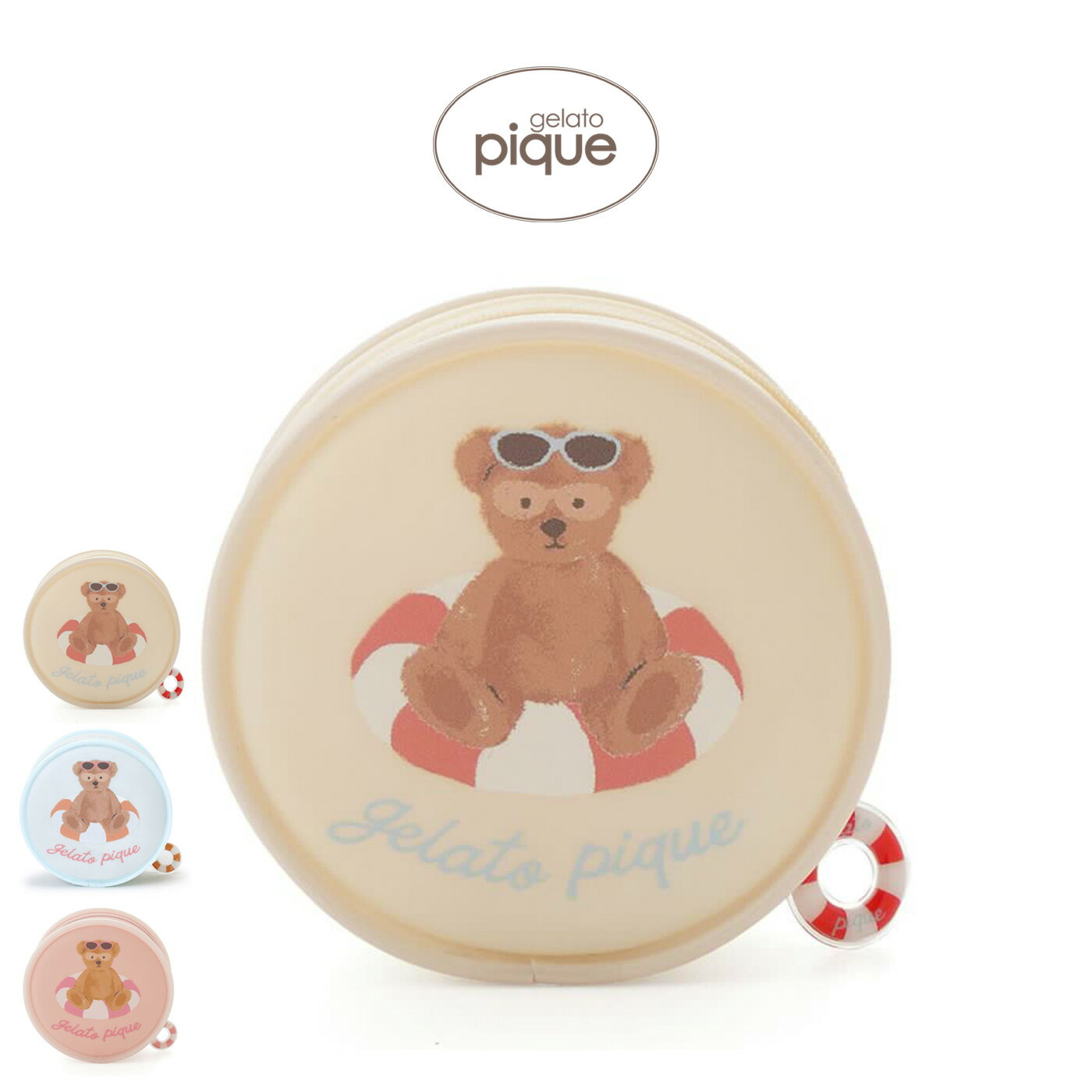 Rakuten - (日曜日限定ポイント最大10倍)ジェラートピケ gelato pique サマーベア PVCポーチ pwgb262603 ジェラピケ クリアポーチ メイクポーチ コスメポーチ 小物入れ 海水浴 レジャー レディース 2026夏 ギフト プレゼントにおすすめ セレクトショップムー【P10】