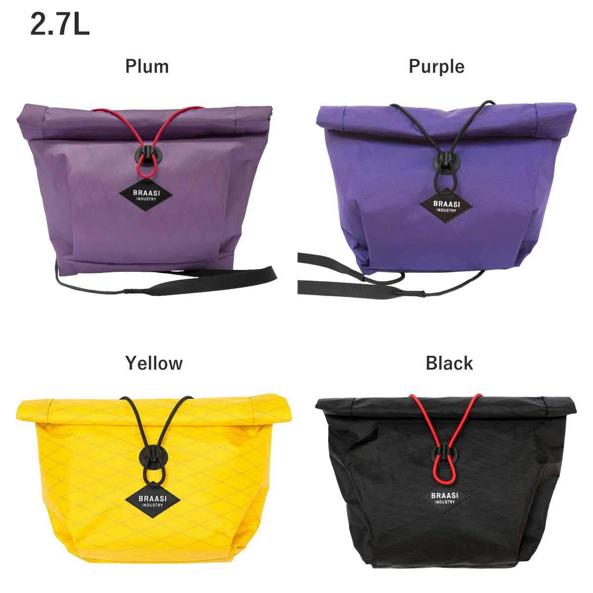BRAASI ブラーシ Handlebar bag X-pac 2.7L ショルダーバッグ ヒップバッグ アウト...