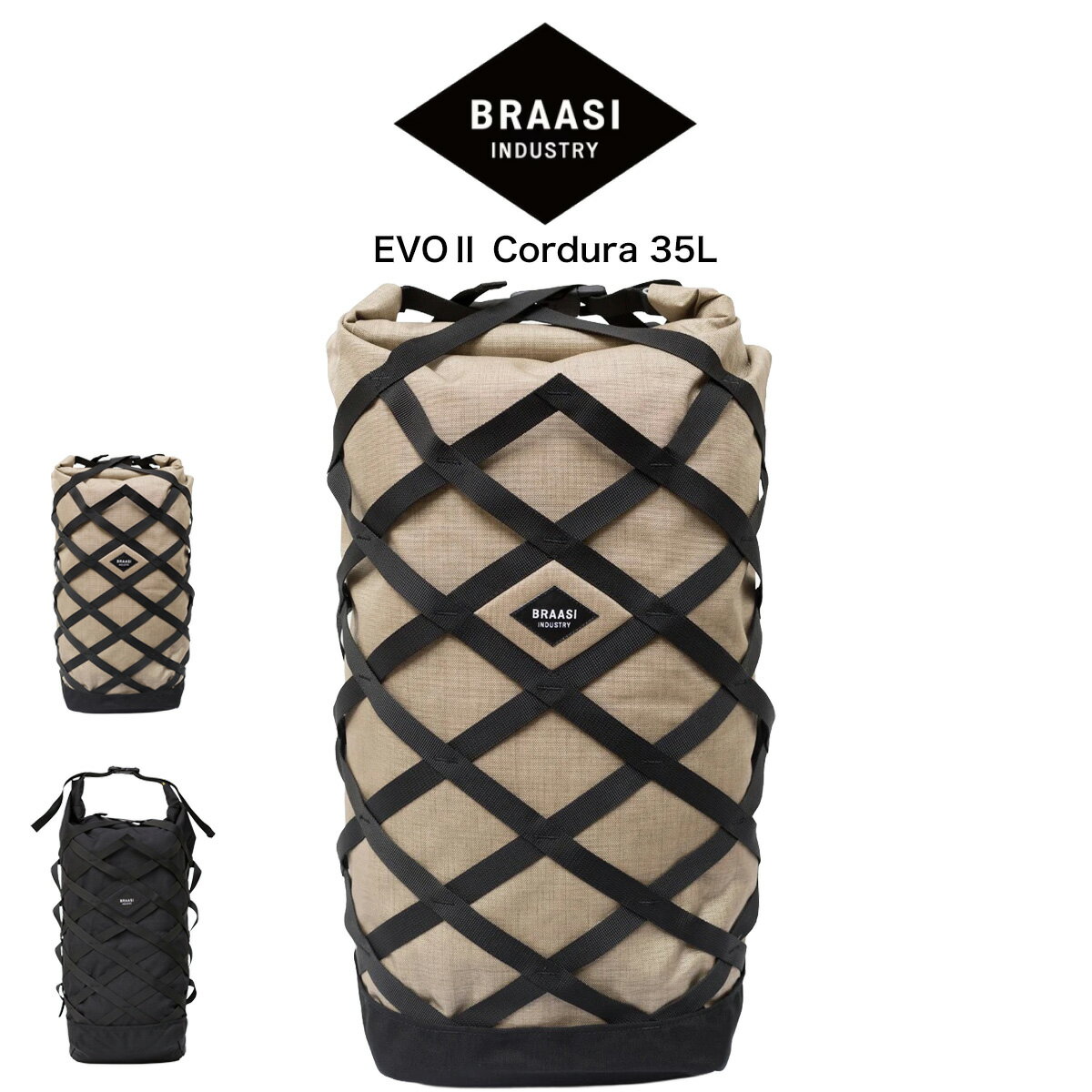 Rakuten - BRAASI ブラーシ EVOII Cordura 35L BAG バックパック アウトドア 機内持ち込み手荷物 ビジネス サイクリング トラベル ハンドメイド 防水 耐久性
