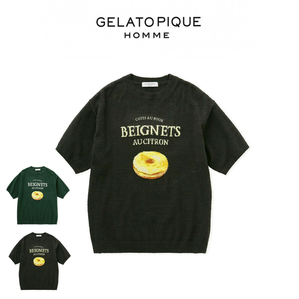 ジェラートピケ パジャマ メンズ GELATO PIQUE HOMME ジェラートピケ オム ドーナツジャガードプルオーバー phnt241915 メンズ トップス 部屋着 ルームウェア パジャマ 半袖 新生活 軽量 ギフト プレゼントにおすすめ 2024春 セレクトショップムー【S10】