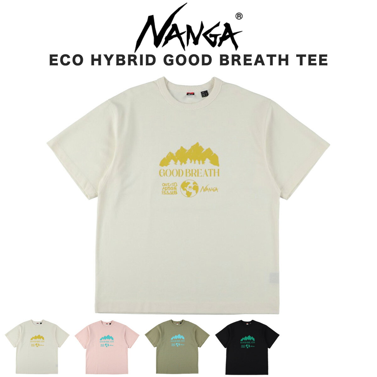 NANGA ナンガ ECO HYBRID GOOD BREATH TEE エコハイブリッド グッドブレス Tシャツ n2610-1m056z 半袖 リサイクルコットン アウトドア ギフトにおすすめ muselect-10111487 セレクトショップ ムー パッケージ画像