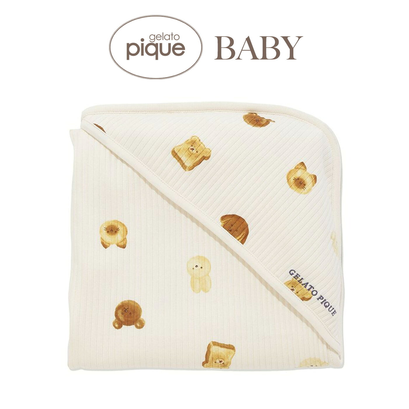 (マラソン限定ポイント最大10倍)ジェラートピケ ベビー gelato pique BABY アニマルブレッド柄ブランケット pbgg264483 ジェラピケ おくるみ 赤ちゃん 新生児 出産祝い 2026秋 ギフト プレゼントにおすすめ セレクトショップムー【P10】 muselect-10112177 セレクトショップ ムー パッケージ画像