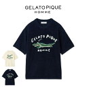 SALE20%OFF ジェラートピケ オム GELATO PIQUE HOMME エアリーモコ ワニジャガードプルオーバー phnt252909 ジェラピケ メ...