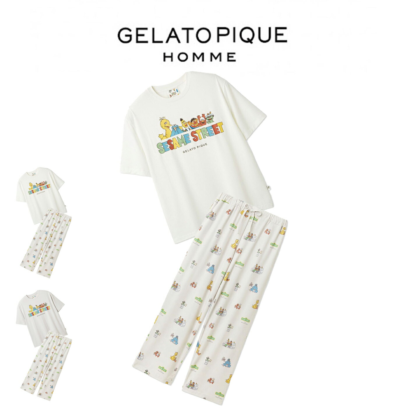 �����顼�ȥԥ� ���� GELATO PIQUE HOMME SESAME STREET ���ݥ����T�����&�������󥰥ѥ�� pmct261330set pm...