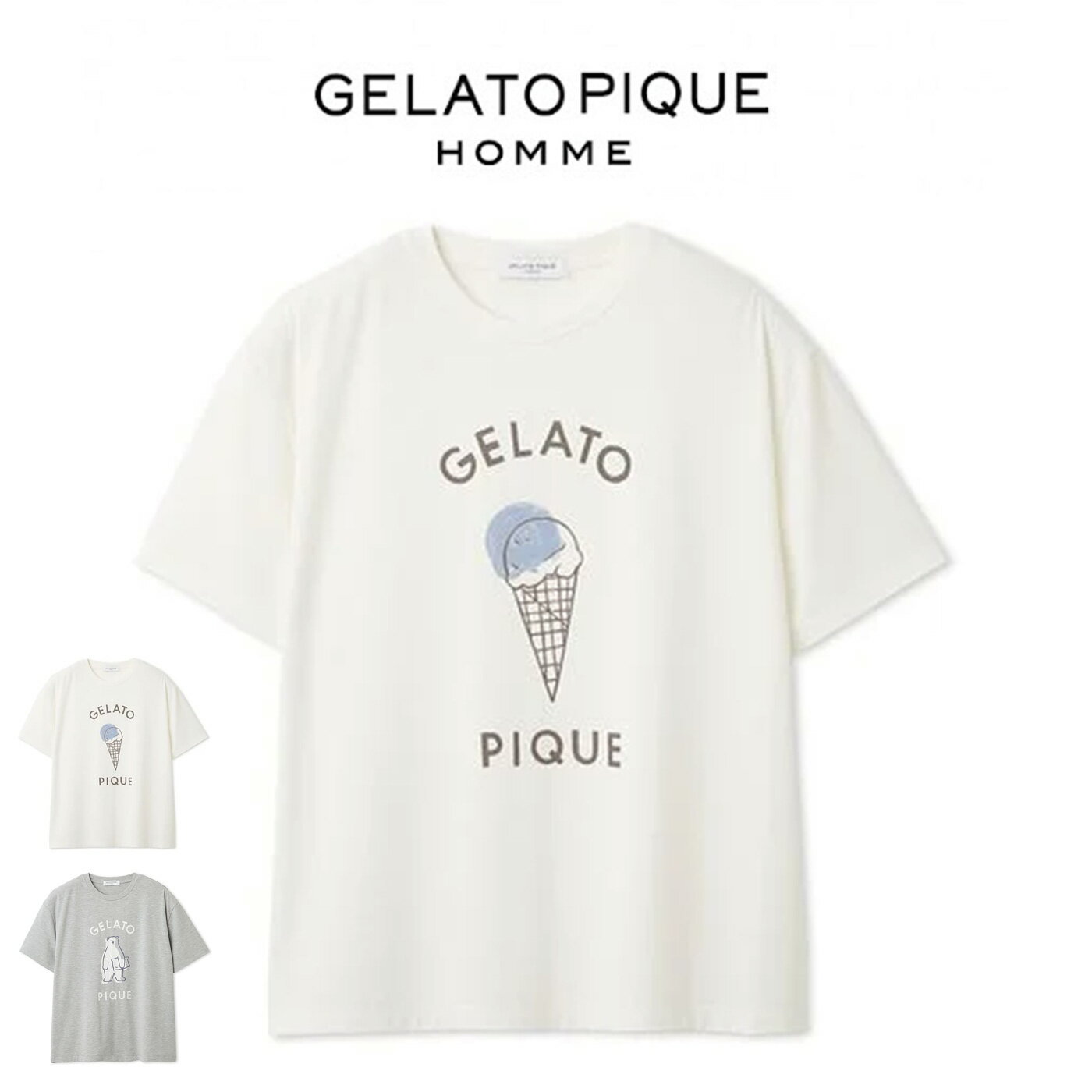 ジェラートピケ オム GELATO PIQUE HOMME IFMC. ワンポイントTシャツ pmct269030 イフミック加工 ジェラピケ メンズ ルームウェア 部屋着 パジャマ 2026夏 父の日 ギフト プレゼント セレクトショップムー【P10】