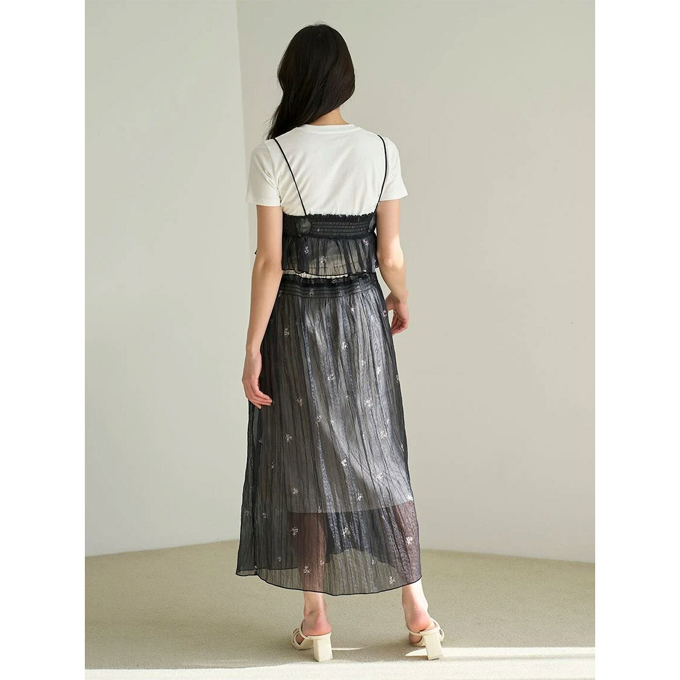 SALE40%OFF スナイデル SNIDEL ビスチェレイヤードロゴTシャツ swct252125 レディース トップス レイヤードスタイル シアー セットアイテム セレクトショップムー muselect-10108657 セレクトショップ ムー サンプル画像3